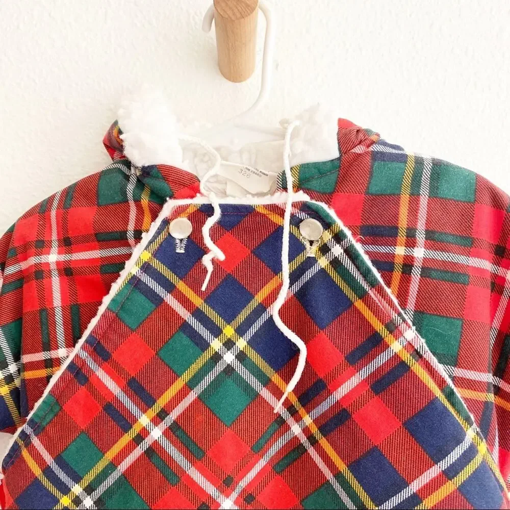 Quiltex Vintage Christmas Plaid Baby Bunting Snow Sack